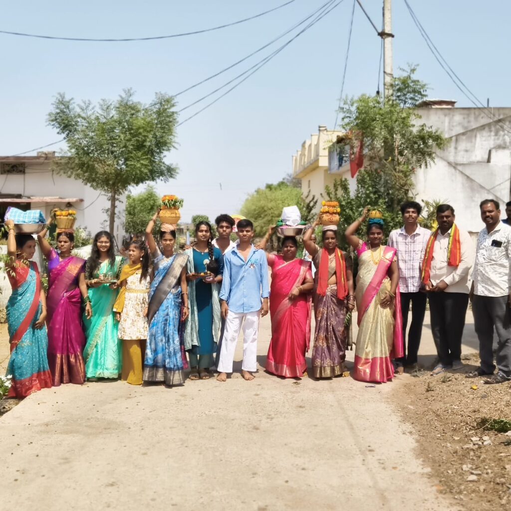 ఘనంగా పెద్దమ్మతల్లి పోచమ్మ తల్లి బోనాల పండుగ
