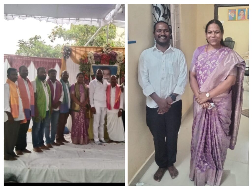 వేముల వెంకటేష్ ప్రధమ వర్ధంతి వడ్డెర సంఘం అధ్యక్షులు పిట్ల శ్రీధర్