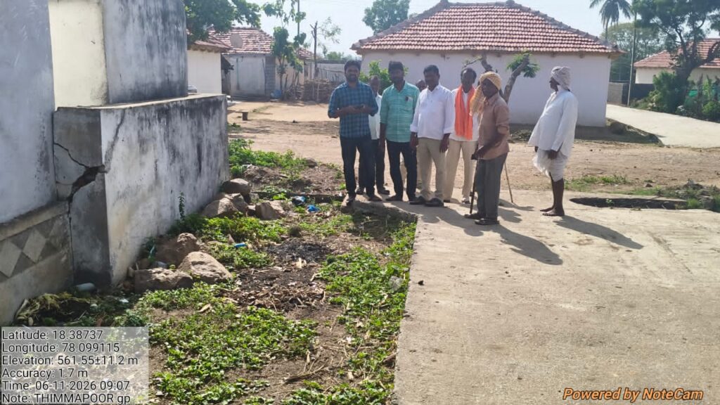 డ్రైనేజీల పరిశీలన