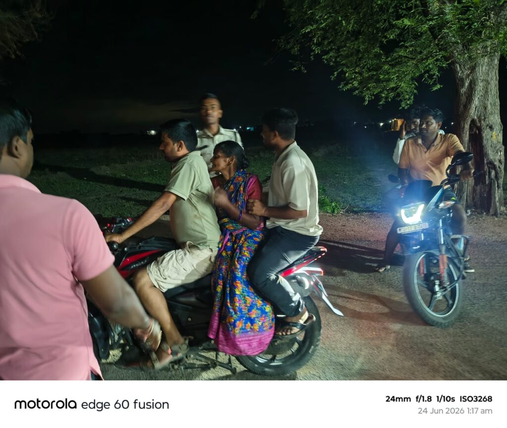 అర్ధరాత్రి చీకటిలో దారితప్పిన ఓ తల్లికి&nbsp; సదాశివ నగర్ పోలీస్. నైట్ పెట్రోలింగ్ విధుల్లో ఉన్న కానిస్టేబుల్ ఇసాక్. రంజిత్ రెడ్డి. మానవత్వం చాటుకున్నారు